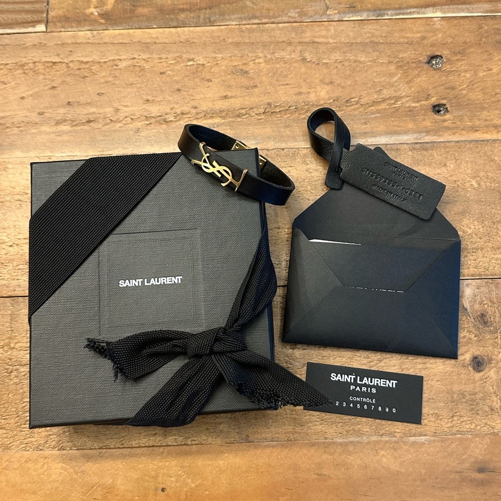 A brand new Saint Laurent Bracelet in perfect condition with a magnet clasp.
